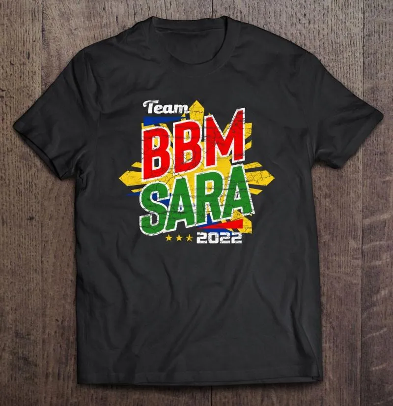 Heren T-shirts Bbm Sara Rood 2022 Vp President Bong Marcos Duterte Trui T-shirt Voor Mannen Oversize Kleding Anime Harajuku tops
