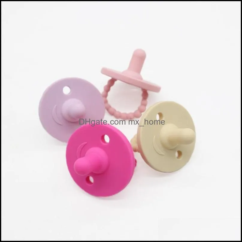baby appease nipple infant soft silicone teething toy safety environmental protection pacifier molars toys multicolor 7 15ml j2