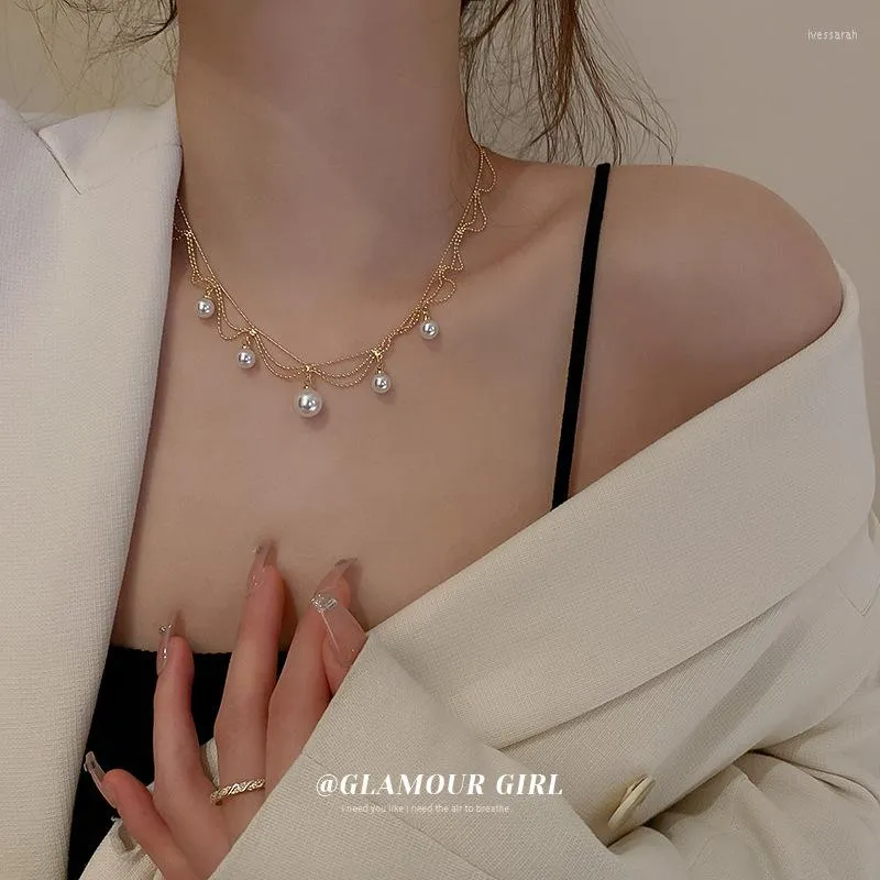 Korean pearl clearance necklace