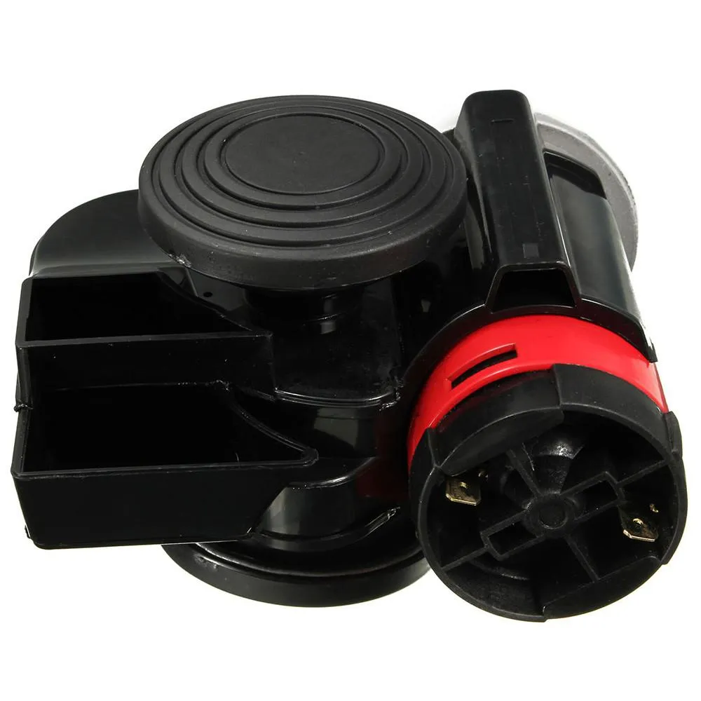 HOT 139db Black Snail Compact Dual Air Horn pour Voiture Véhicule Moto Yacht Bateau SUV Vélo