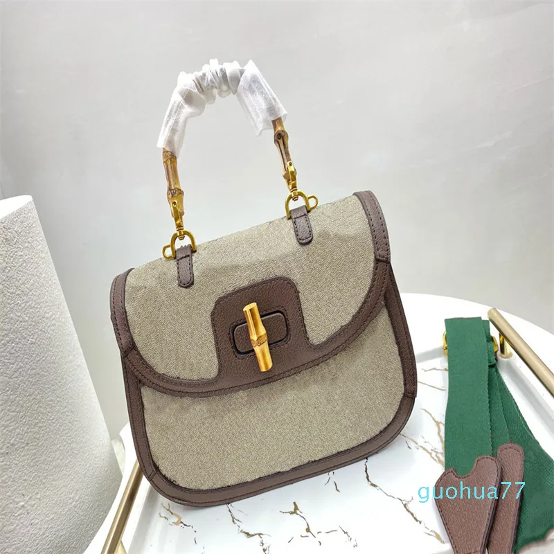 Sac à bandoulière de luxe pour femme Double G Crossbody Sac à main Sac à main en cuir Diana Bamboo 888