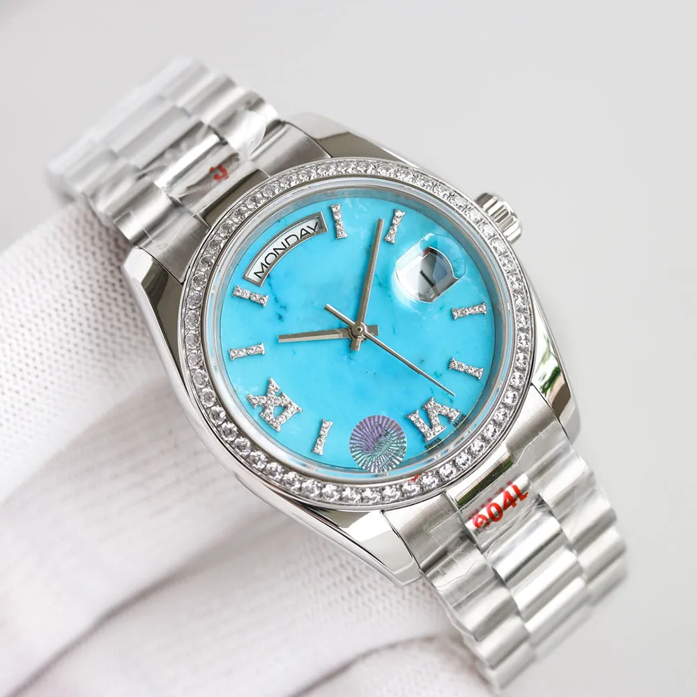 Fashion Mens Watch Automatic Mechanical Watchs 36 mm dames wristswatch conception étanche saphir miroir de bracelet en acier inoxydable Cadeau de bracelet