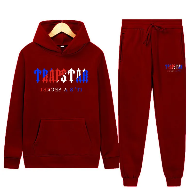 Trapstar red 2025 tracksuit