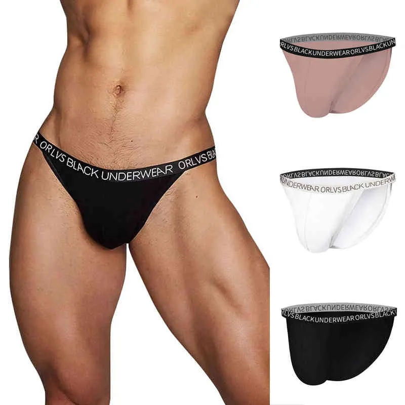 Men Sexy Briefs Fashion Casual Sex Letter Print Underwear Low