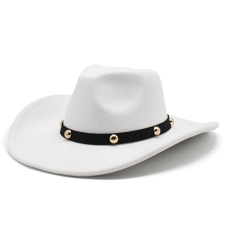 Novo outono de inverno feltro fedora chapéu vintage curvo enquadrar o chapéu de cowboy ocidental jazz jazz sombrero hombre tap cowgirl panamá chapéu