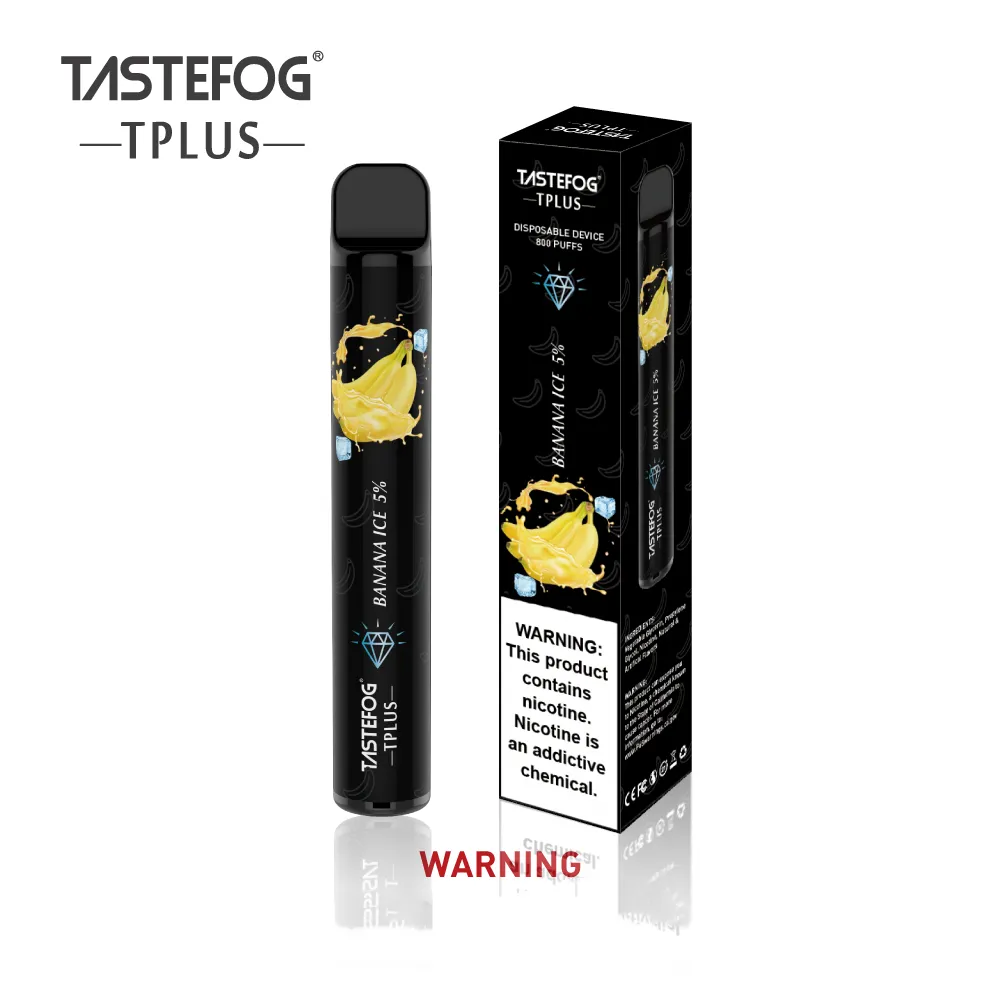 100％オリジナルTastefog Tplus 800パフ使い捨てeタバコプレフィルド3ml 11flavors卸売