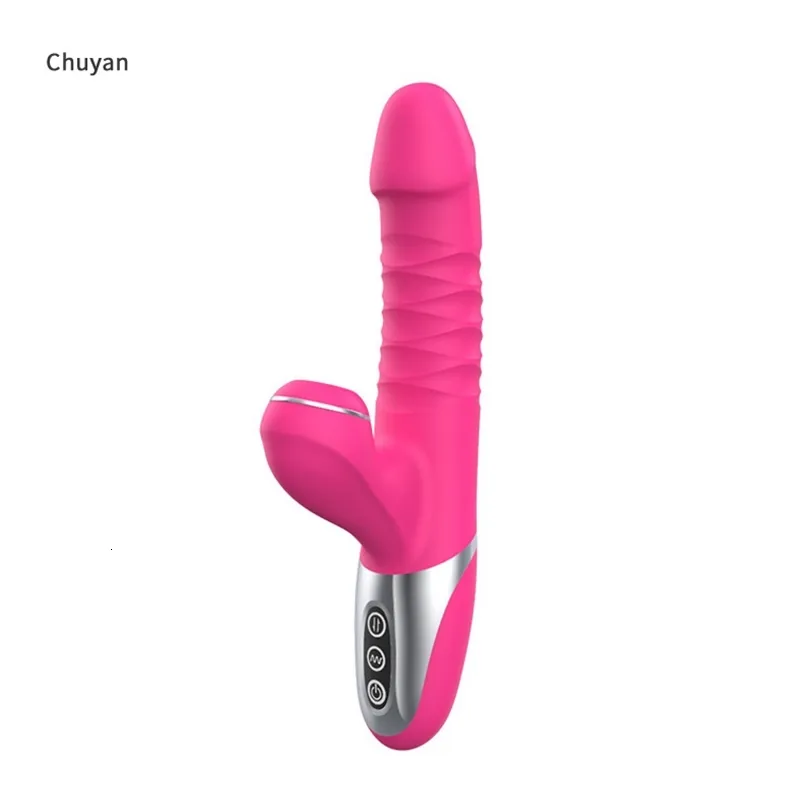 Masseur de jouets sexuels pour la poussée automatique des vibrateurs de gode imperméable pour femme clitoris stimulateur