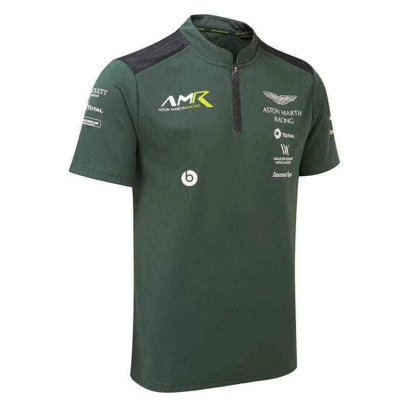 For Aston Martin F1 Team Racing Polo Mens Quick Drying Breathable