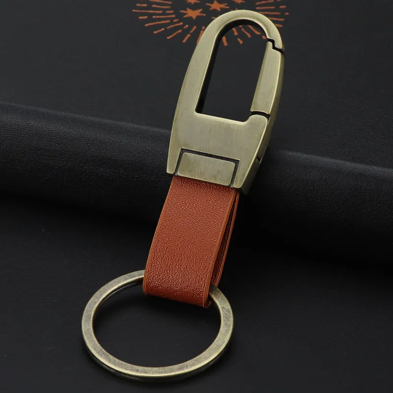 Classic Design Leather Keychains Car Key Chain voor Wholessale