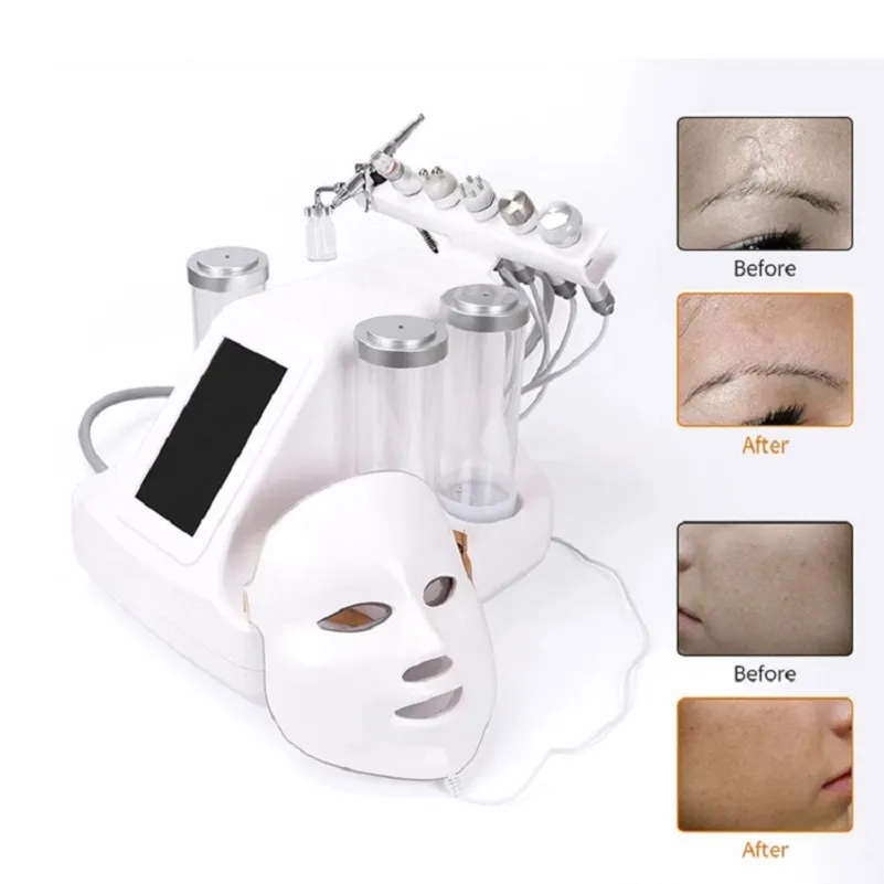 7 in 1 Hydra Dermabrasion Aqua Peel Clean Skin Care Bio Light RF真空顔クリーニング水力水酸素ジェットピールマシン