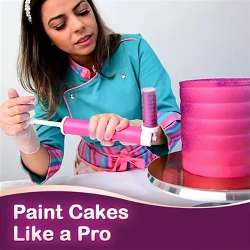 Cake Manual Airbrush Spray Pistolet Dekorowanie rozpylanie kolorowanki Dekoracja pieczenia Dekoracja Babeczki Desery kuchenne