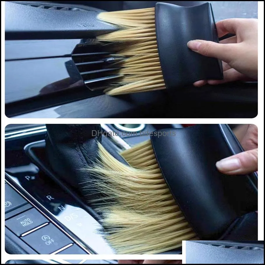 Vacuum Parts & Accessories Factory car air conditioner air outlet cleaning brush interior tool ash sweeping dust soft