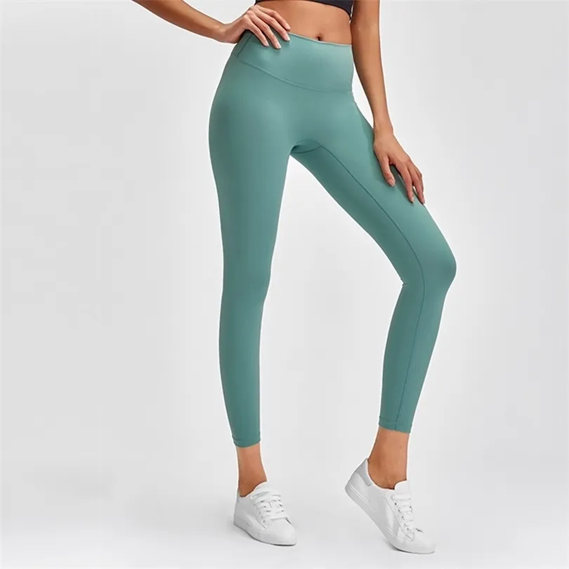 Nepoagym Nuevo Color RHYTHM Yoga Leggings Sin costura frontal Pantalones de yoga de cintura alta Material cepillado Mujeres Booty Leggings Gym Leggings 201014