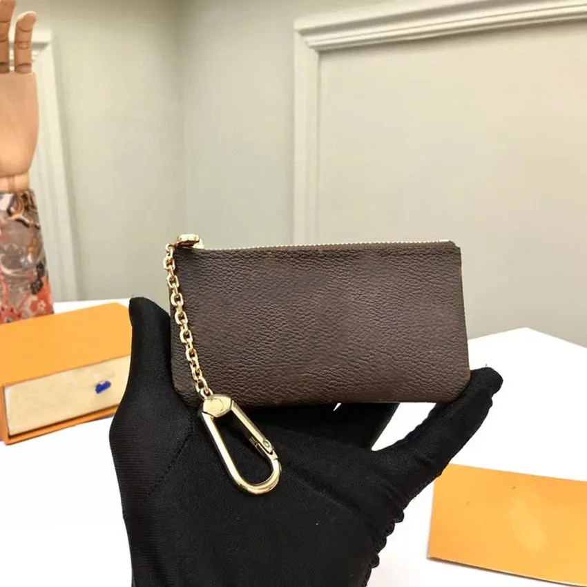 Womens Key Wallets Men Designer Fashion Coin Purse Women Card Holder Genuine Leather Zipper Bag Accessoires M62650 Wallet 2022 New