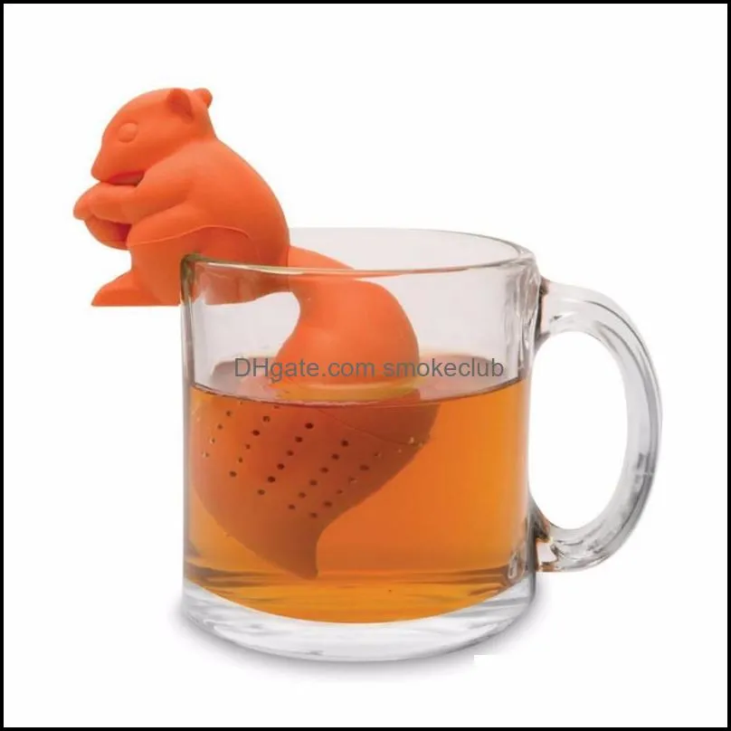 Other Kitchen Tools Kitchen Dining Bar Home Garden Squirrel Tea Infuser Teapot Brewing Leaves Sweet Healthy Drink Cup Mug Bpa Drop Delive