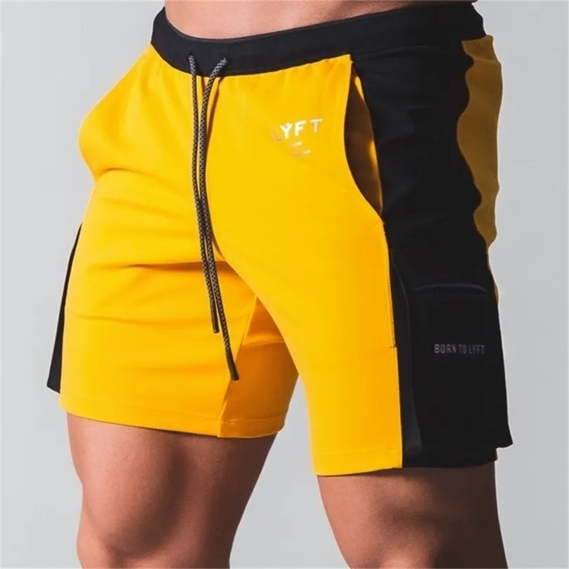 SUMPLO DE VERÃO RUNCIDO DE VERMELHO HOMENS LETRA PRIMAÇÃO ELÁSTICA ELÁSTICA GYM GYM GYM SHORTS FITNES