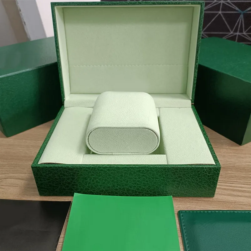 Mens Original Rolex Box Wooden Green Watch Boxs Сертификационные бумаги.