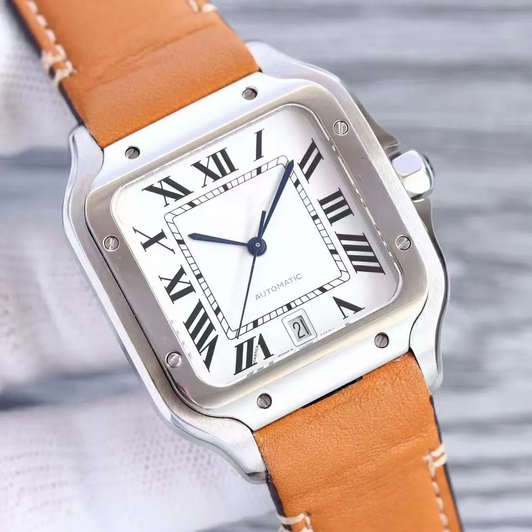 Orologio Meccanico Automatico Da Uomo Cinta Quadrata Quadrato