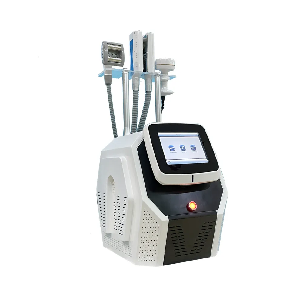 Fat Freezing Cryolipolysis Slimming Machine Vacuum Roller Cavitation RF Cellulite Reduction EMS Cryo T Shock Plate