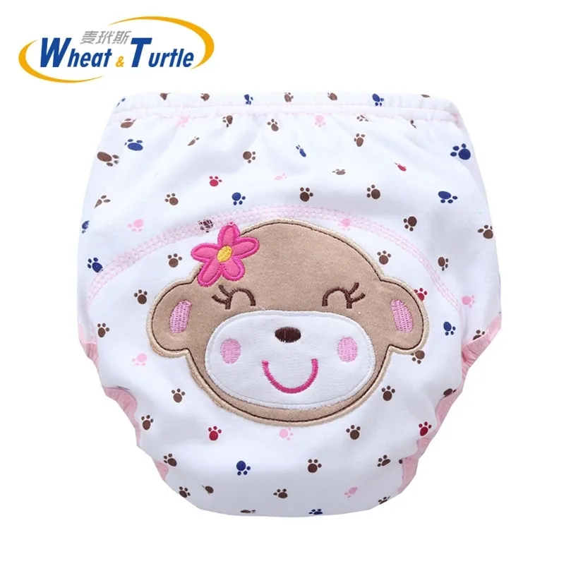 Mother Kids Baby Bare Cloth Diapers Unisex Reusable Washable Infants Children Cotton Cloth Training Panties Nappies Changing 220512
