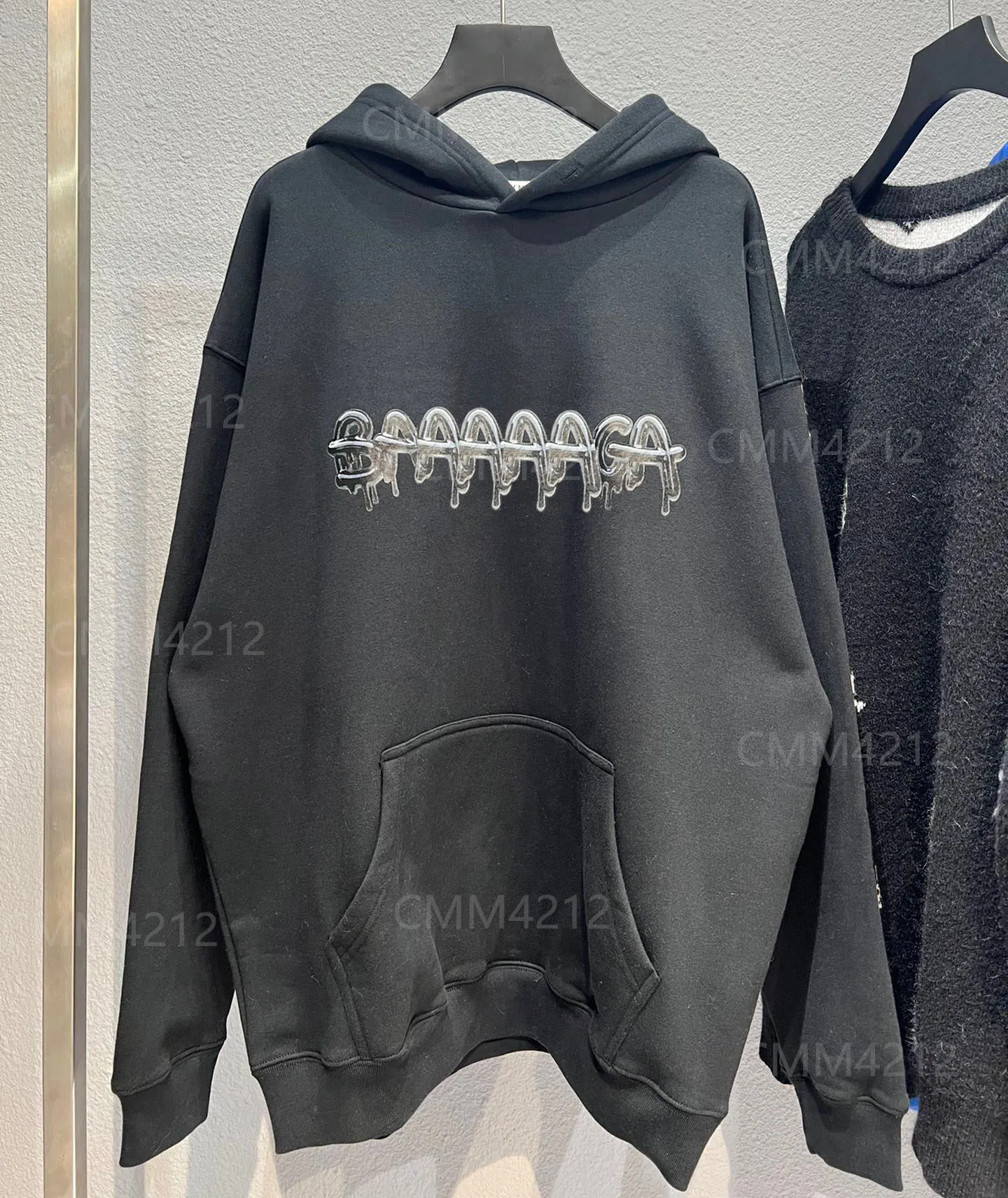 Autumn/Winter 2022 Mens Plus Size Jacquard Knit Graphic Hoodies With