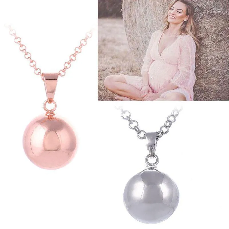 Collane con ciondolo Collana Harmony Ball Brillante Gravidanza Vintage Chime Bola 40 "Lunga catena per gioielli Mother Bady Drop Ship Elle22