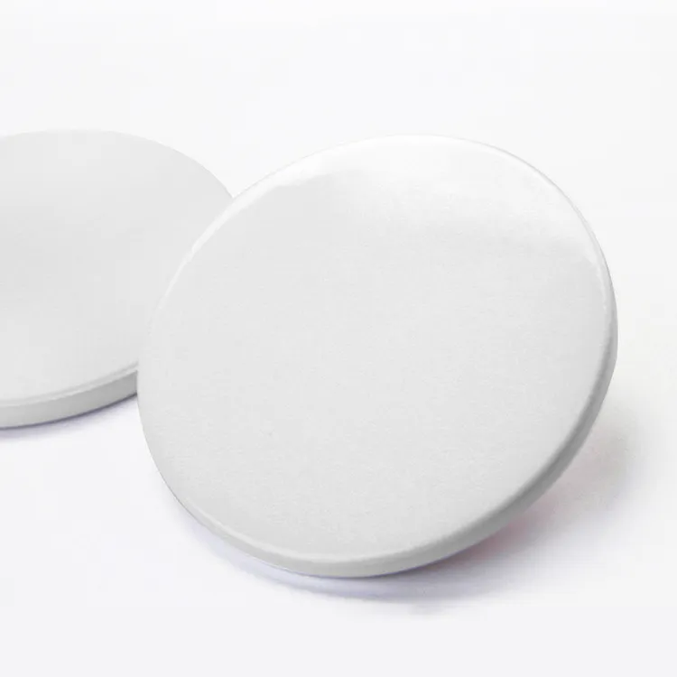 Pads Sublimation Blank Heat Transfer DIY Ceramic Coaster Custom Heart Shaped Round Coaster