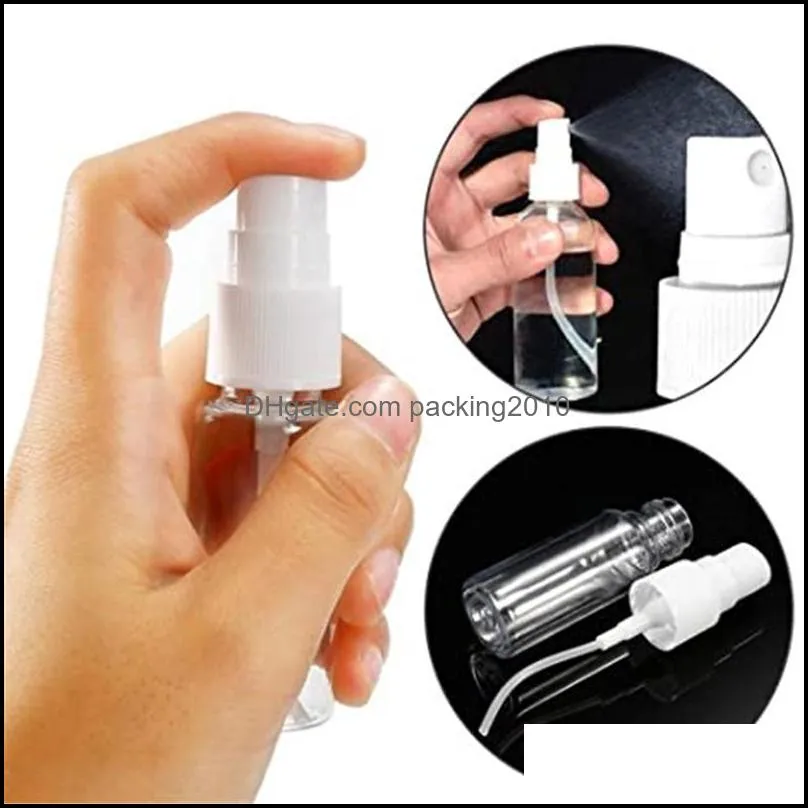 30ml 1oz Empty Transparent Spray Bottle Plastic Portable Refillable Fine Mist Bottles Perfume Atomizer Container for Cleaning and