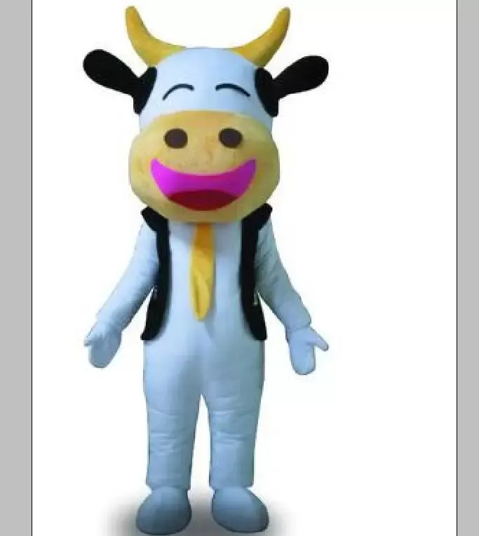 2022 Maskarada Cow Mascot Costume Halloween świąteczne fantazyjne przyjęcie zwierzęcy kreskówka strój dla dorosłych kobiet mężczyzn ubieranie się karnawał unisex