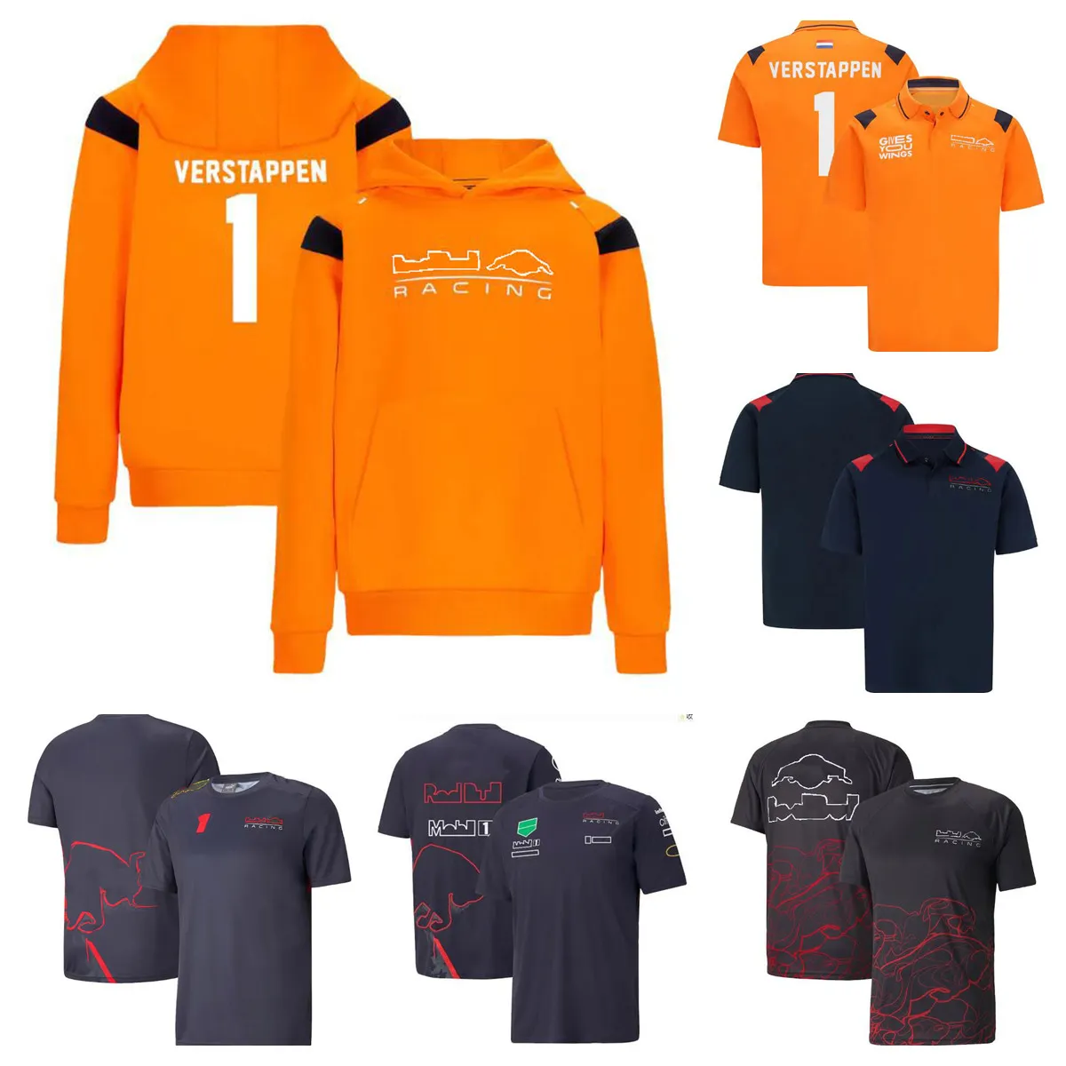 new F1 team hoodie spring and autumn racing jacket with the same customization