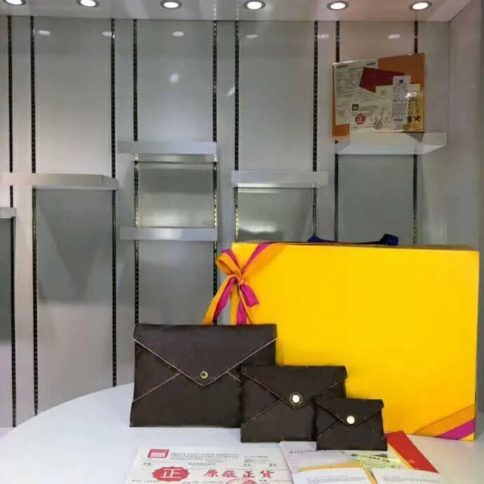 Pochette Kirigami 3 stycken Kombination Designers Purse Womens Clutch Bag Wallet Väskor 3 I 1 Flap Handväskor M62034 M62457 M69199