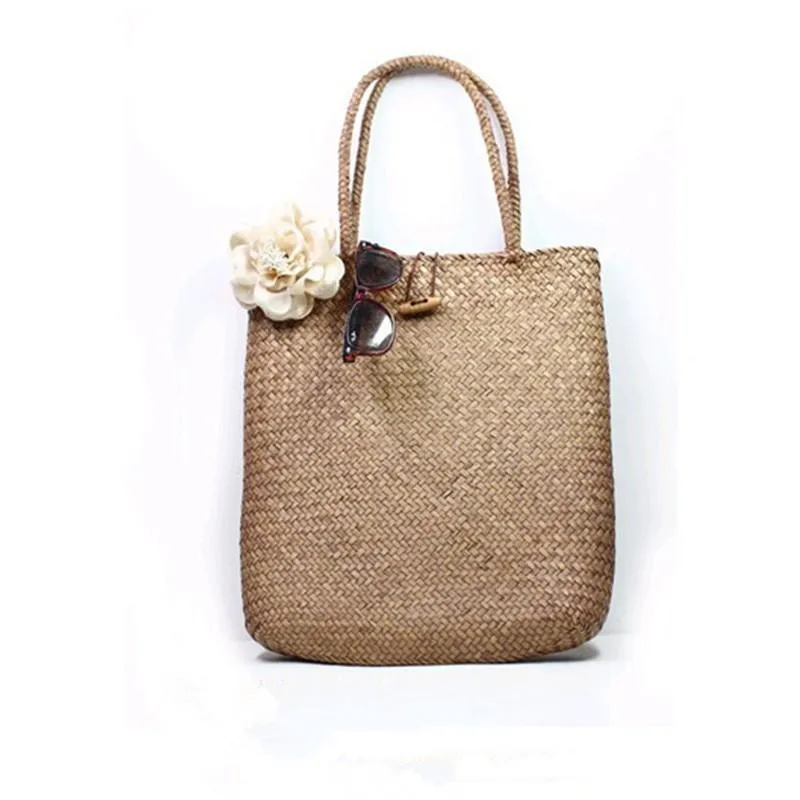 Evening Bags Summer Design Women Handbags Straw Messenger Beach Bag Large Capacity Tote Handmade Basket Vintage Shopping