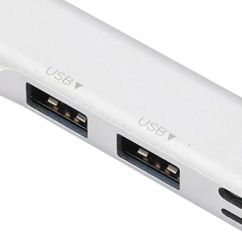 Hubs C Dockingstation USB-Hub mit 3.0 5 Gbit/s Dongle Aluminiumlegierung für LaptopUSB