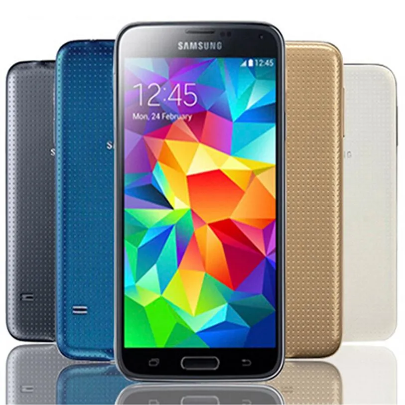 Refurbished Origianl Samsung Galaxy S5 G900F 5.1 inch Quad Core 2GB RAM 16GB ROM 4G LTE Unlocked Phone DHL 1pcs218U