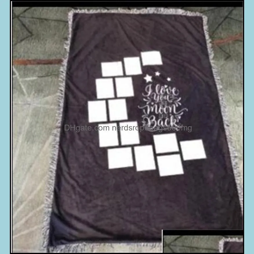 Sublimation Blanket Panels Blankets for Sublimations Carpet Square Customize Valentine`s 354 V2