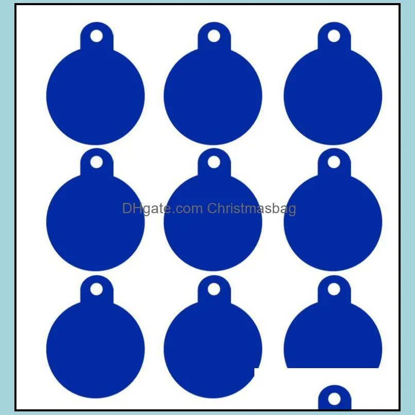 Dog Tag,Id Card Supplies Pet Home & Garden Garden100Pcs Round Aluminum Alloy Blank Id Tags, Circle Laser Engravable Name Tags Pendants