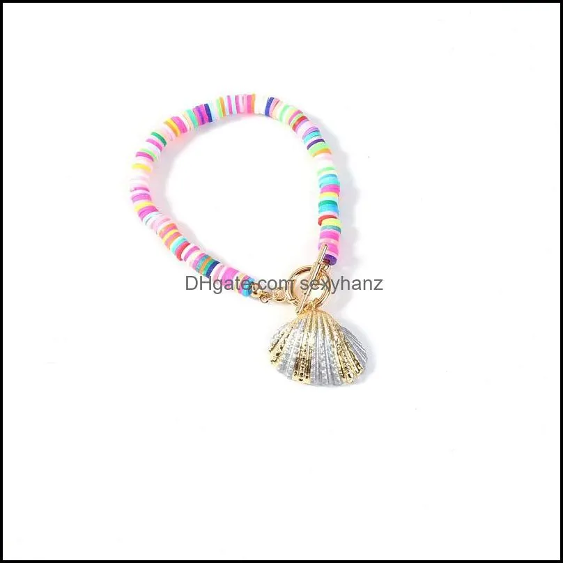 bohemian colorful seashell bracelet hawaii style fashion shell bracelets women summer beach jewelry birthday gift m931f
