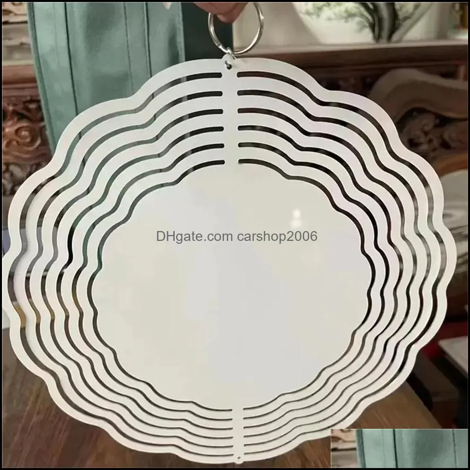 ups blanks sublimation wind spinner 10 inch sublimat metal painting metal ornament double sides sublimated blanks diy christmas party gifts halloween