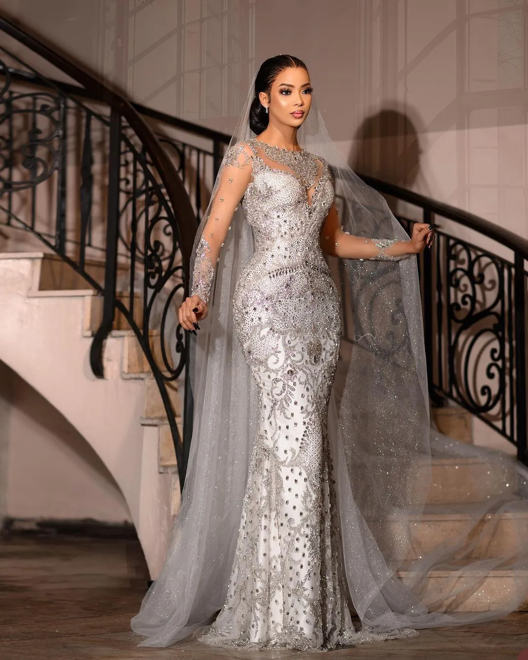 Wedding Dresses Mermaid Style: Elegant Plus Size Black Mermaid Wedding Gowns  With Rhinestones, Beading, And Crystal Accents Custom Bridal Gowns For  Women From Freesuit, $390.2 | DHgate.Com
