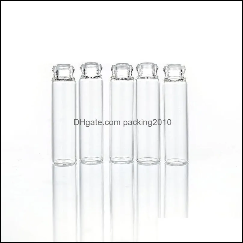 1ml Mini Sample Cute Glass Travel Oil Perfume Bottle with Drop Empty Travel Sample Vials Perfume Bottle Tube