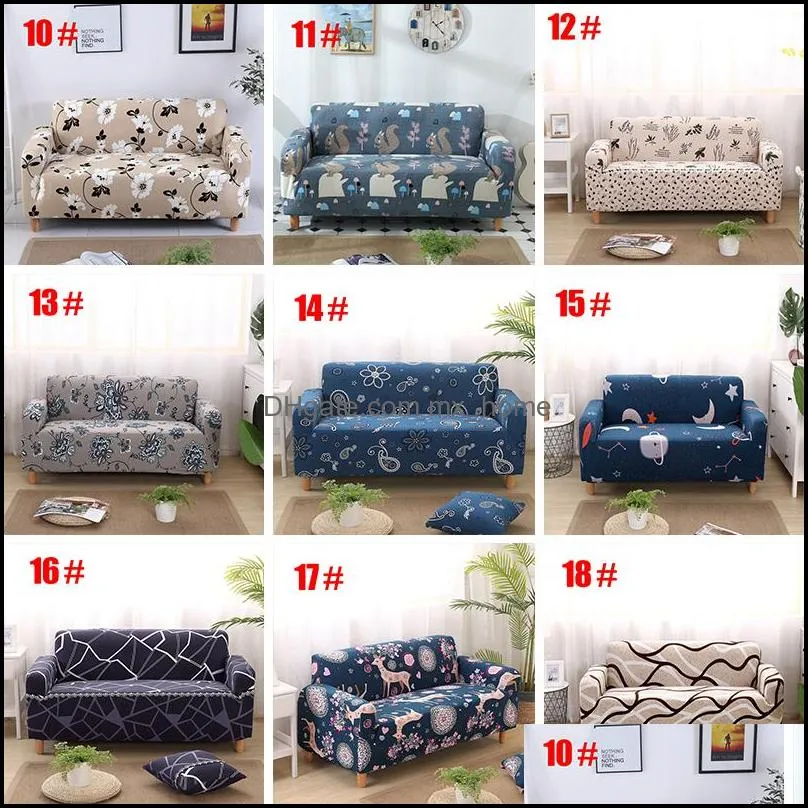 Multi Function All-inclusive Sofa Covers 4 Size Elastic Sofa Cover Fabric Retro Multi Colors Printing Home Decor Sofa Covers YL0184