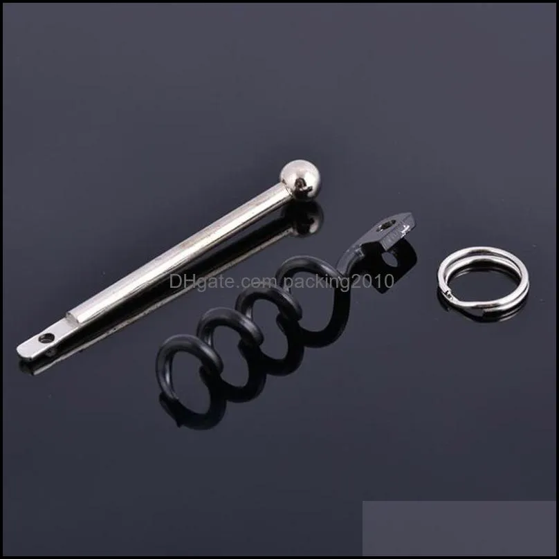 Novelty Red Wine Openers Stainless Steel EDC Pocket Opener For Outdoor Easy To Carry Corkscrew Black Sturdy 2 8cz B