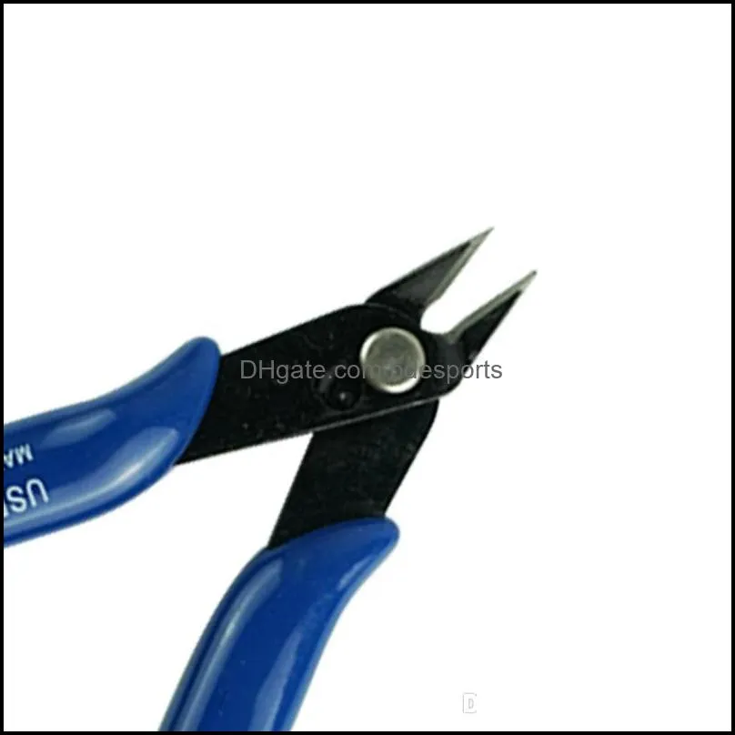 Hand Tool Electrical Wire Cable Cutters Cutting Side Snips Flush Pliers Nipper Anti-slip Rubber Mini Diagonal Pliers Repair Tool WZL