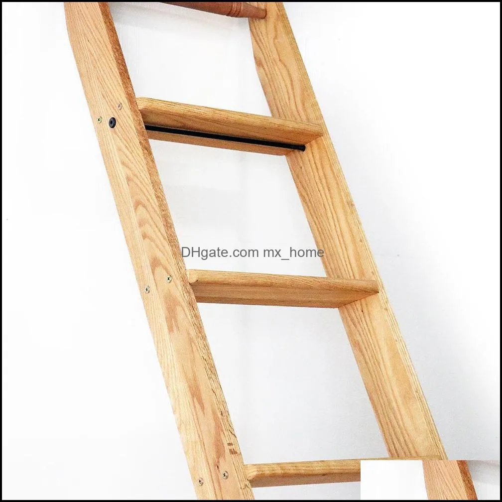 3.3ft 6.6ft Rustic Black Rolling Library Ladder Kit Quiet Glide Rolling Hook Library Ladder Hardware