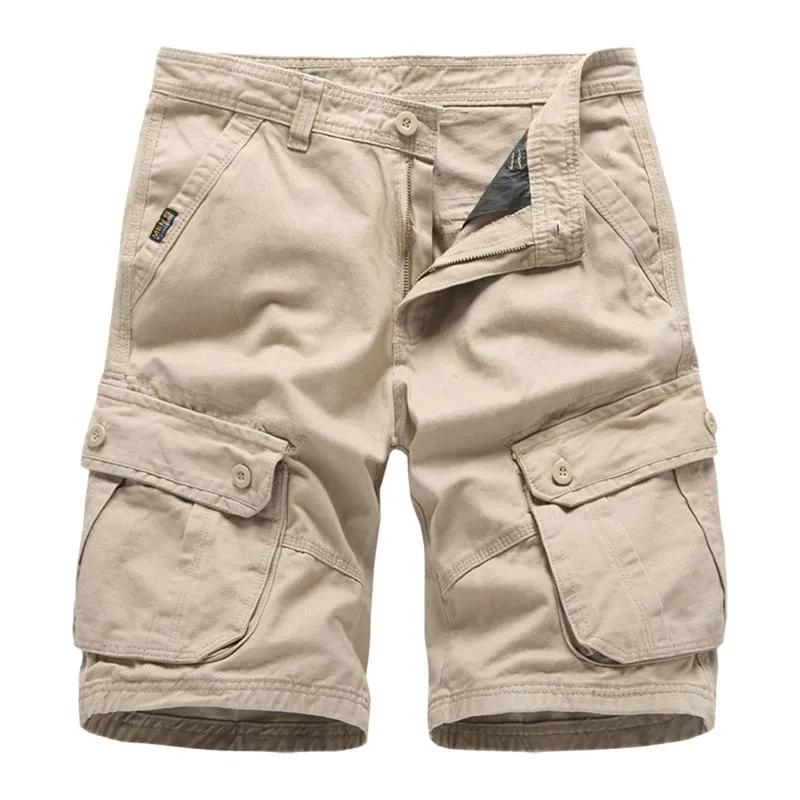 Herrenhosen Lila Haus Männliche Multi-Casual-Shorts Tasche Reißverschluss Outdoor-Farbe Mode Solide Werkzeugschnalle Herren-CargohoseHerren