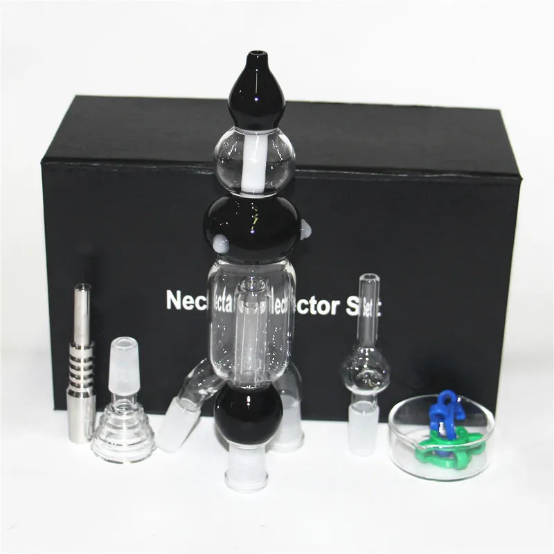 Cavoh nectar bong set vaporizzatore Accessori per fumo con punta in titanio in unghie in chiodo in chiodo ceramica tampone kit di piattaforma di vetro bongs