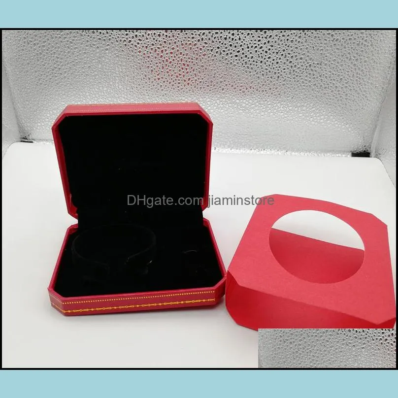 Fashion Red color bracelet/necklace/ring original orange box box bags jewelry gift box to choose