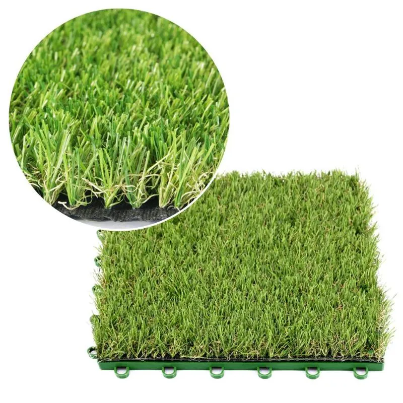 Dekorative Blumen Kränze nähen künstlichen Rasen Umweltschutz Geruchsloser Gras Teppich Synthetische wetterfeste Matte Teppich Matdeco