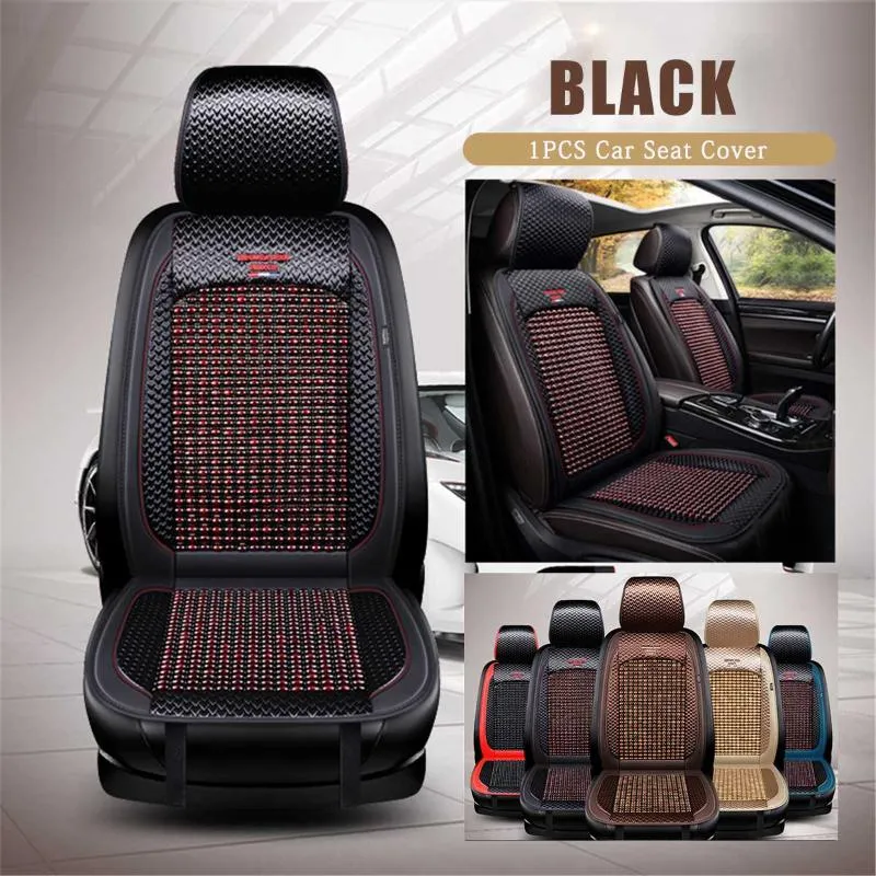 thumbnail image 2 of Full Surround Front Car Seat Covers - PU Leather & Bamboo Charcoal Pad, Universal Fit For Most Cars, SUVs, Trucks (Pair) 2 of 3