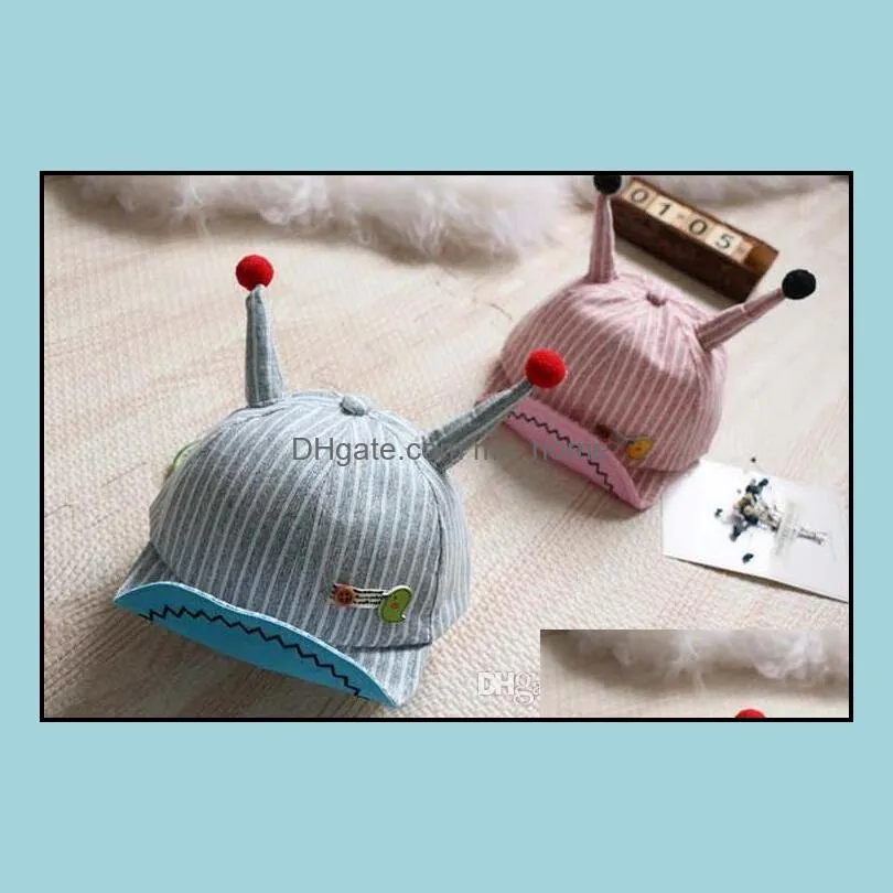 New Style Baby Cap Kids Spring Autumn Cute Visor Cap Children Baby Baseball Cap Antenna Children Hats